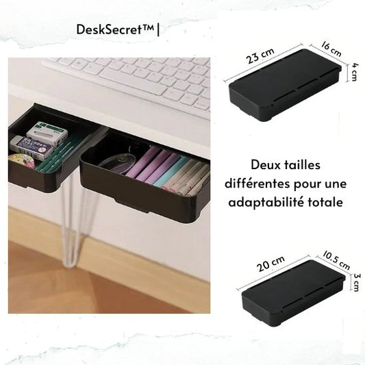 Boîte de rangement cachée auto-adhésive| DeskSecret™ - Chez-Moi Épuré