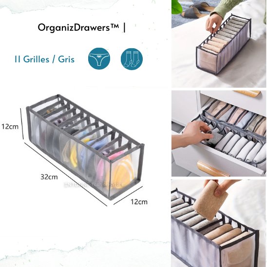 Organisateur de sous-vêtements | OrganizDrawers™ - Chez-Moi Épuré